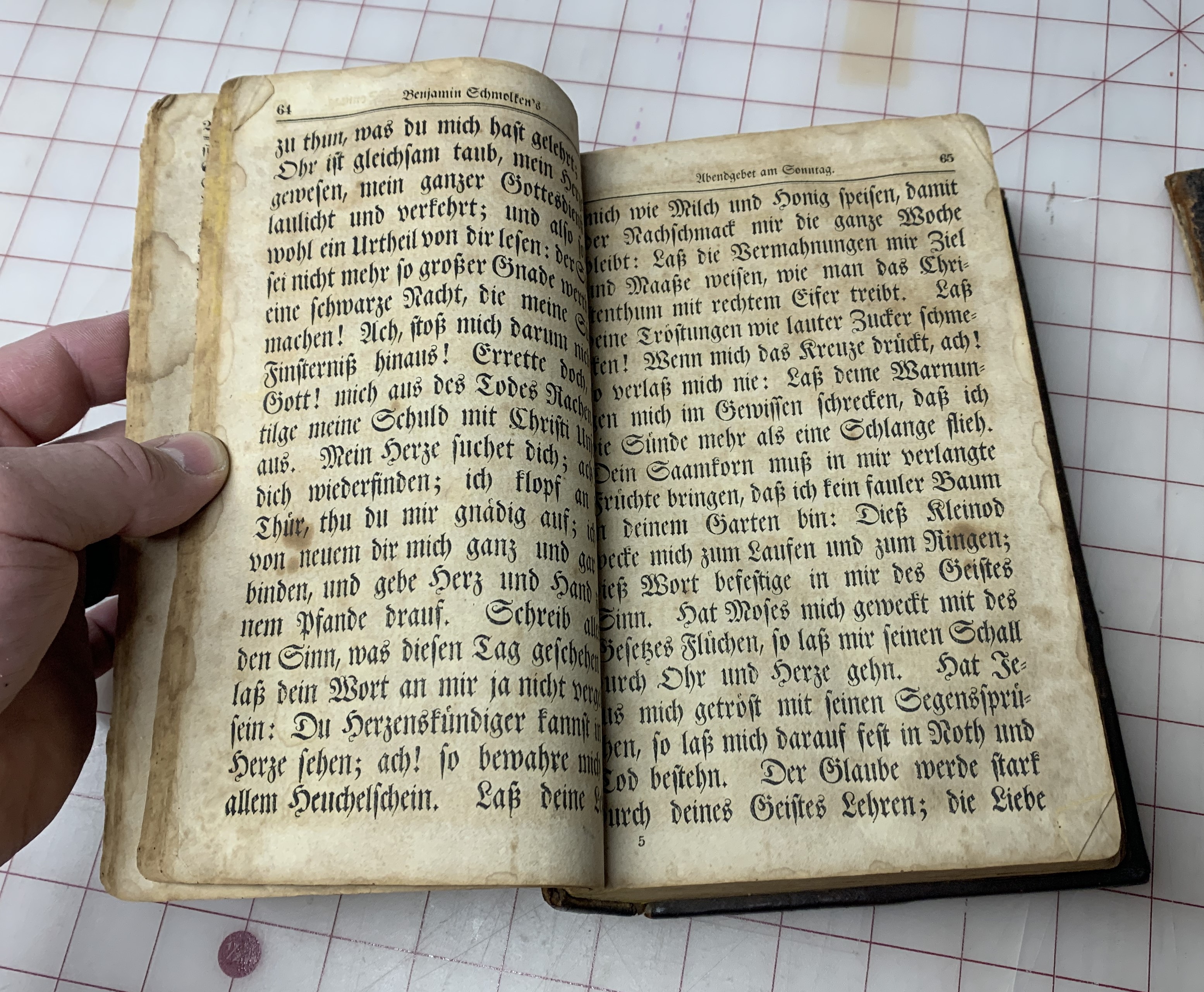 Antique German Bible Restoration